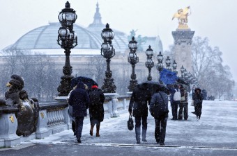 paris sous la neige